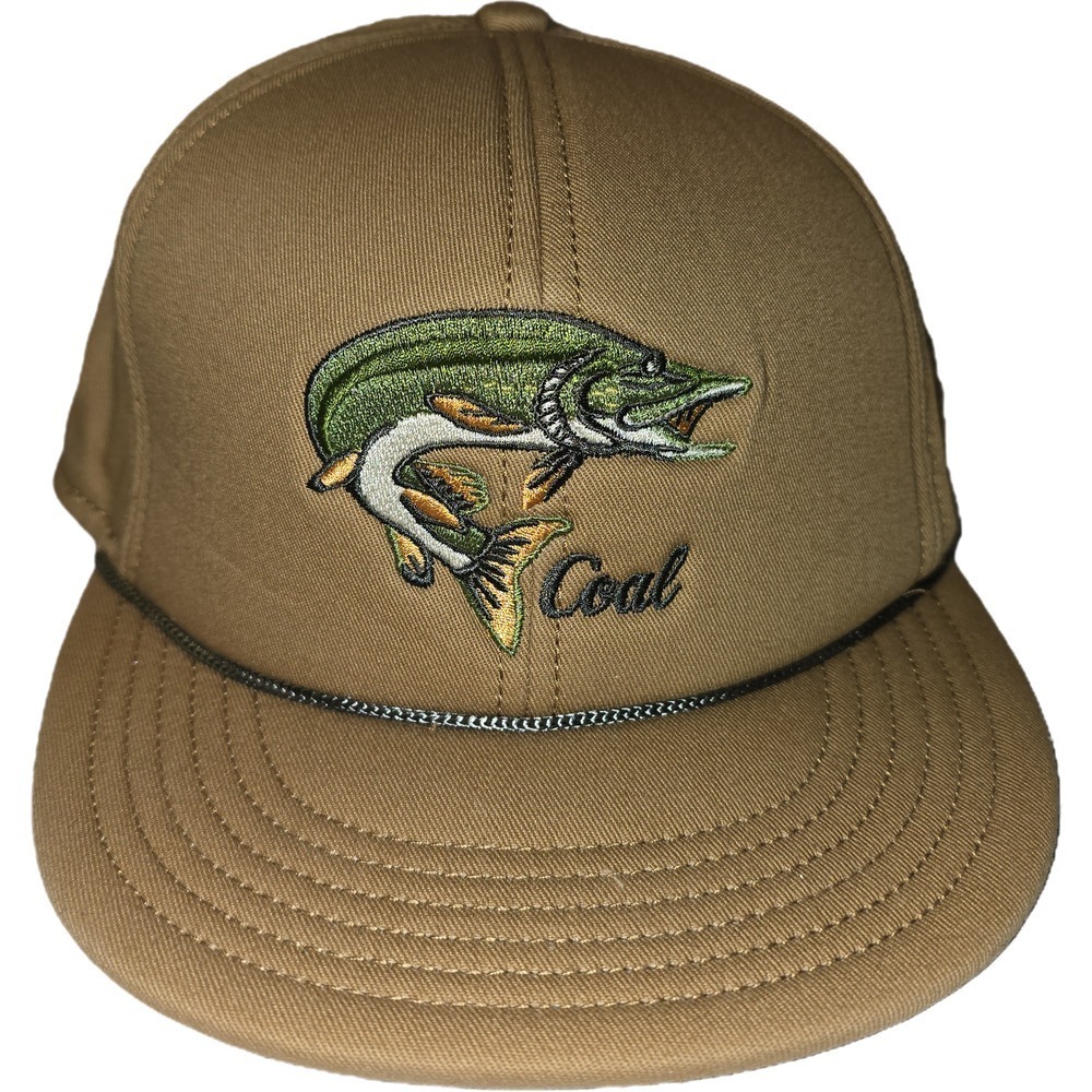 Coal‎ Headwear Snap Back Ball Cap with Rainbow Trout Logo NWOT